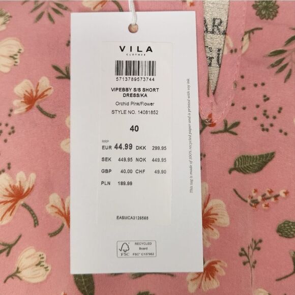 Pink Floral Frilly Babydoll Dress - Picture 7 of 10